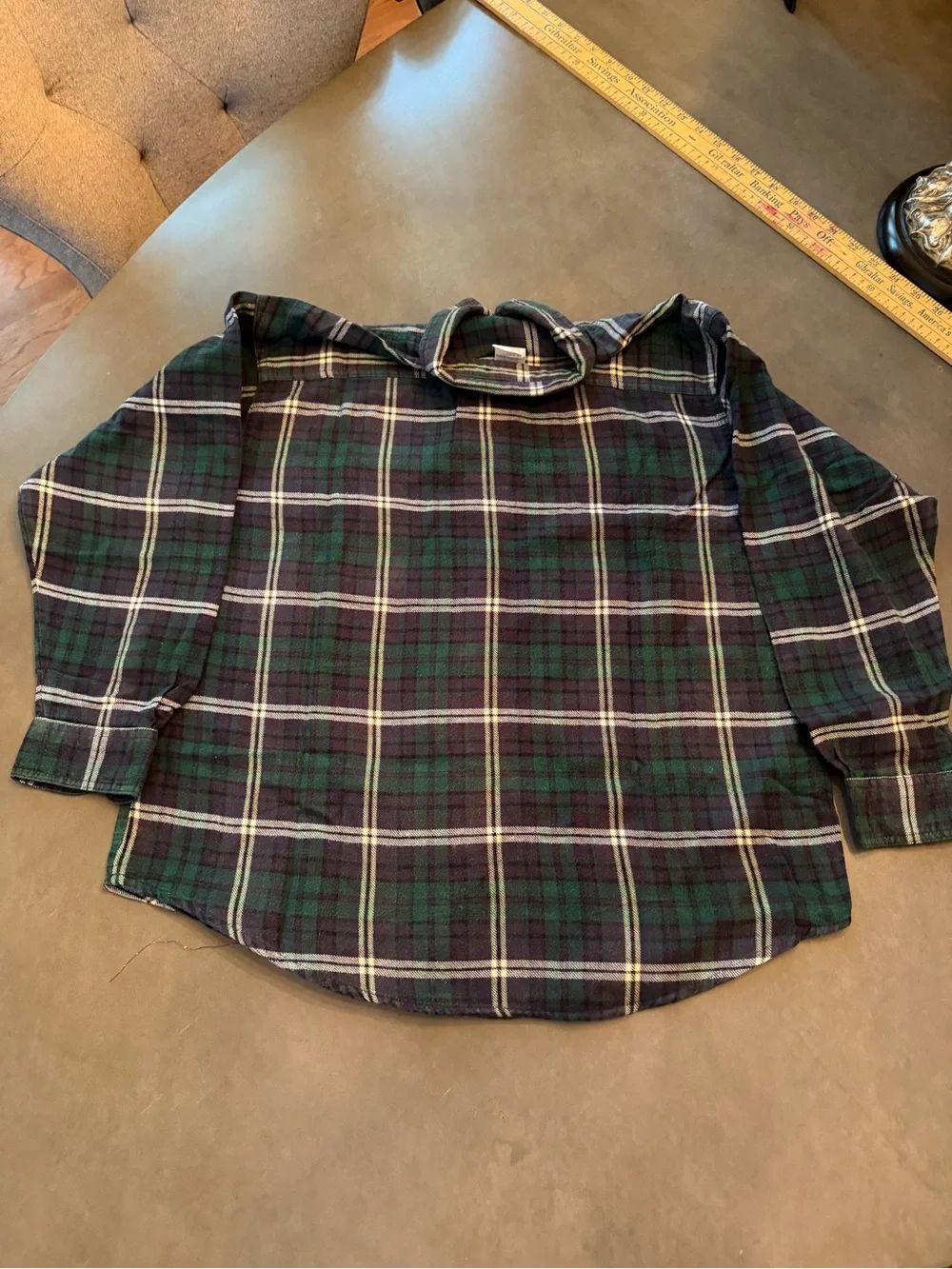 Vintage Old Navy Plaid Flannel Shirt Kids Size 12 Y2K Grunge